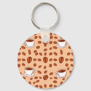 Llavero Tazas de Granos de Café Patrón Acogedor