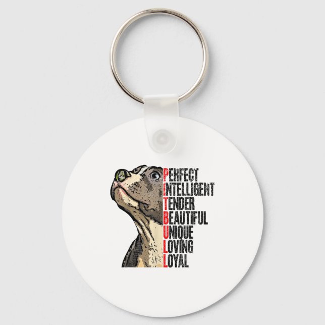 Llavero Tbull Perfect Intelligent Tender Beautiful Unique  (Anverso)