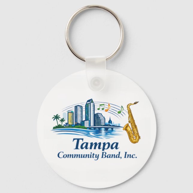Llavero TCB Saxophone Logo Keychain (Anverso)
