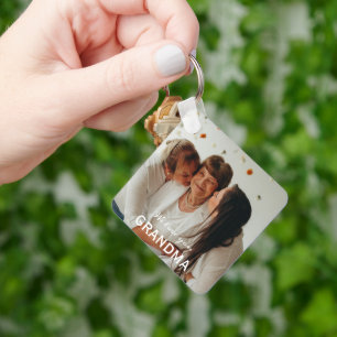 Llavero Te amamos abuela foto personalizada