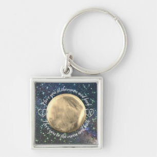 Llavero Te Amas Personalizado A La Luna