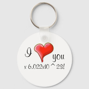 Llavero ¡Te amo 6.022x10^23!