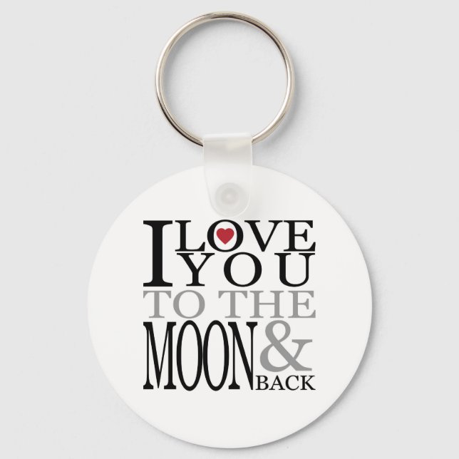 Llavero Te amo a la luna (Anverso)