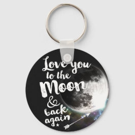 Llavero Te amo a la luna y de nuevo ・ Diseño del espacio
