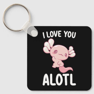 Llavero Te Amo Alotl Axolotl Día de San Valentín