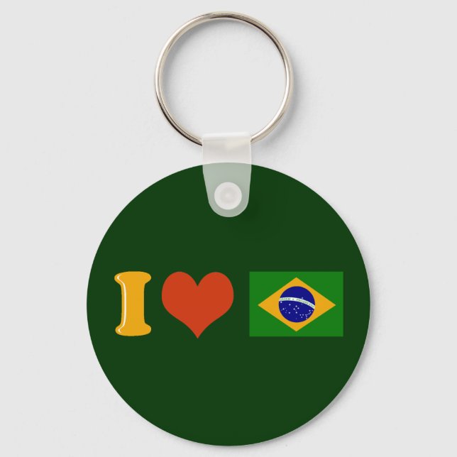 Llavero Te amo Brasil (Anverso)