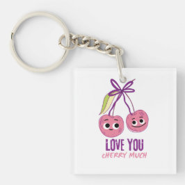 LLAVERO TE AMO CEREZA MUCHÍSIMO