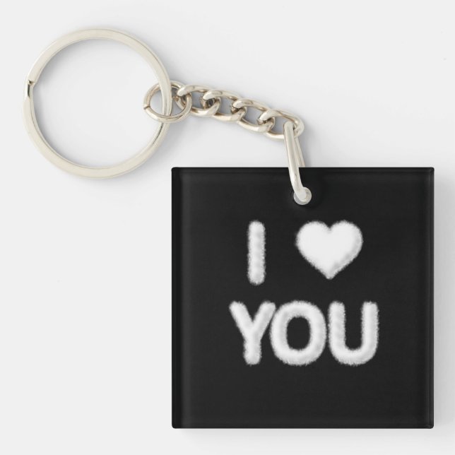 Llavero Te Amo Clouds Keyring (Frente)