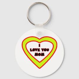 Llavero Te amo corazón amarillo de la MAMÁ el regalo de Za