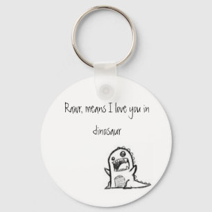 Llavero Te amo dinosaurio