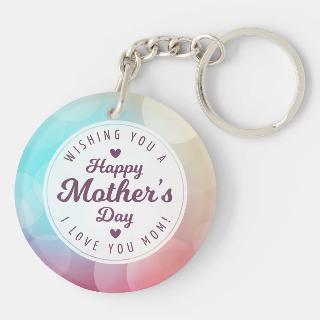 Llavero Te amo el día de mamá | Keychain (Atrás)