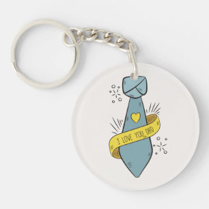 Llavero Te amo el día de tu padre   Keychain