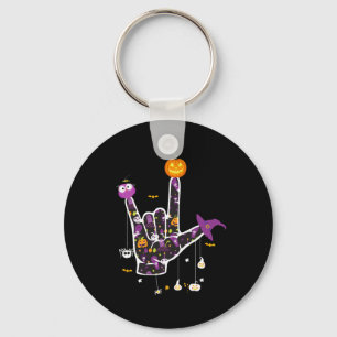 Llavero Te Amo El Idioma Del Rótulo De Halloween Halloween