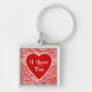 Llavero Te Amo Keychain del Corazón
