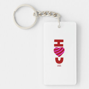 Llavero Te Amo Keychain Rectangle acrílico
