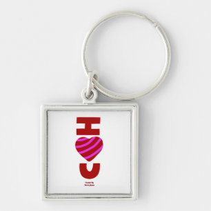Llavero Te Amo Keychain Square Premium