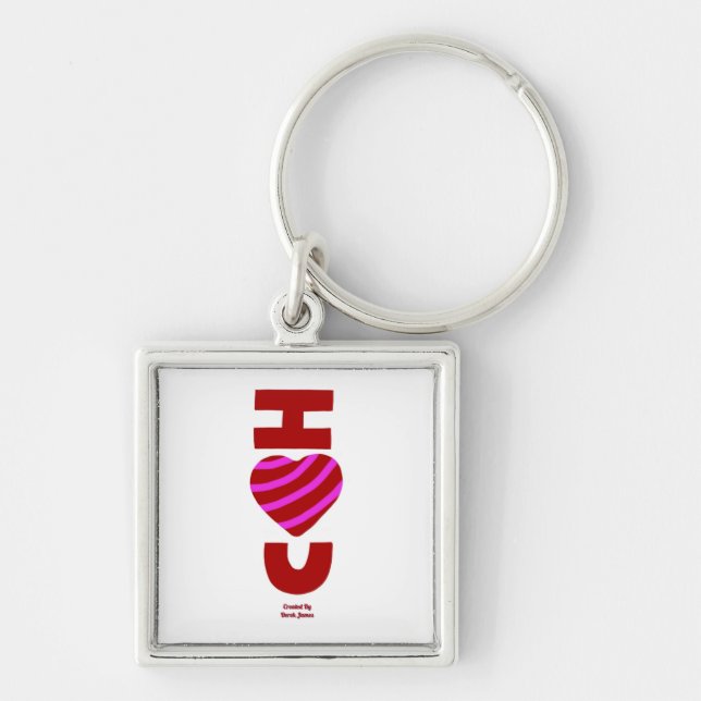 Llavero Te Amo Keychain Square Premium (Frente)