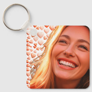Llavero Te Amo + La Novia Con Corazones De Fondo
