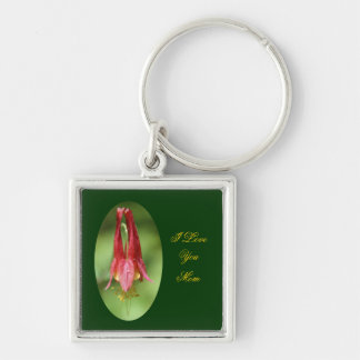 Llavero Te Amo Mamá Columbine Flower Keychain