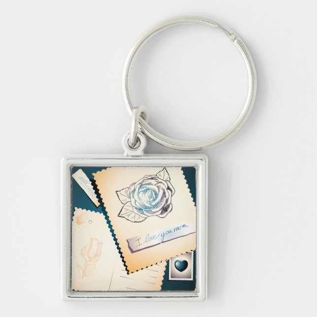 Llavero Te amo mamá, keychain (Frente)