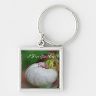 Llavero Te Amo Mamá Lady Slipper Flower Keychain