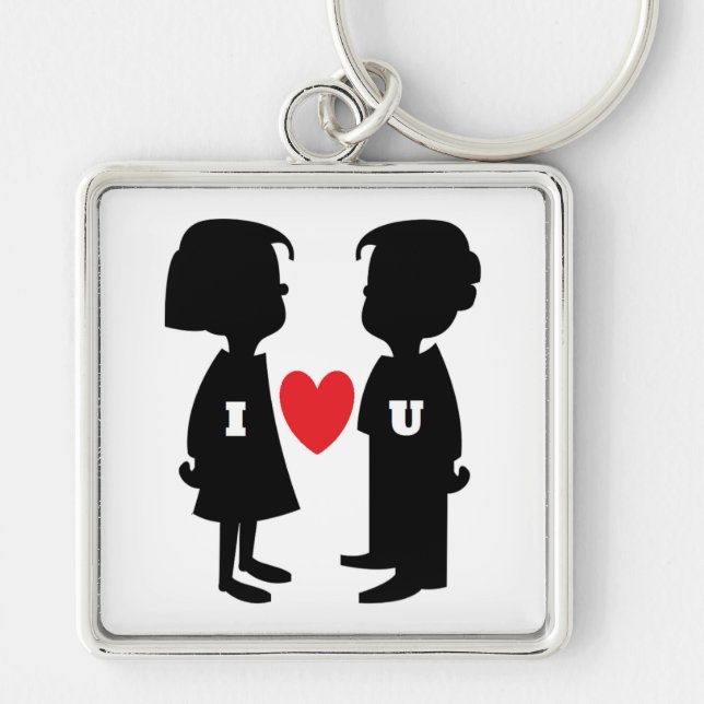 LLAVERO "TE AMO" NIÑO Y CHICA (Frente)