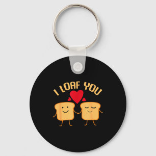 Llavero Te amo pan divertido regalo del día de San Valentí