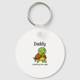 Llavero Te Amo Papá con Todo mi Corazón! Tortuga Divertida