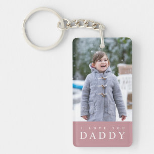Llavero Te Amo Papá Moderno Rosa Niños 2 Foto