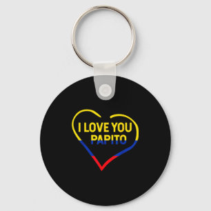 Llavero Te Amo Papito Bandera de Colombia Feliz Día de San