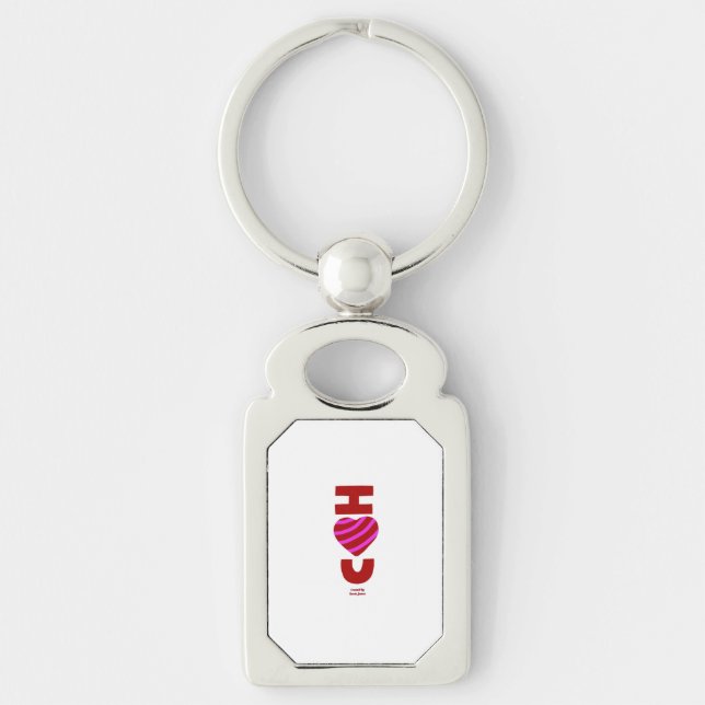 Llavero Te Amo Rectangle Keychain (Anverso)