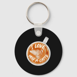 Llavero Te Amo Un Latte San Valentín Café Cafeína Latt