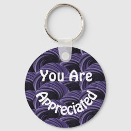 Llavero Te Aprecian Los Círculos Negros Púrpura Gracias