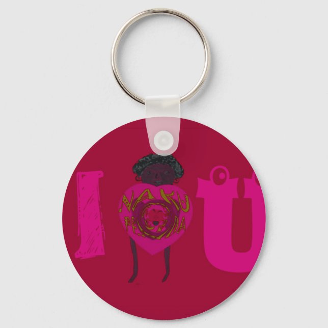 Llavero Te corazón Nakupenda Sana Feliz Día de San Valentí (Anverso)