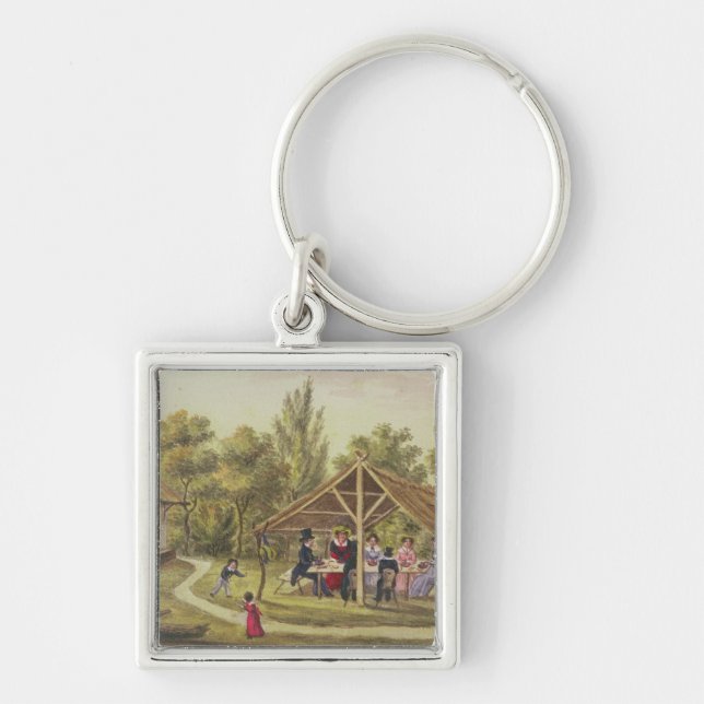 Llavero Té de tarde en una taberna del diario de (Frente)