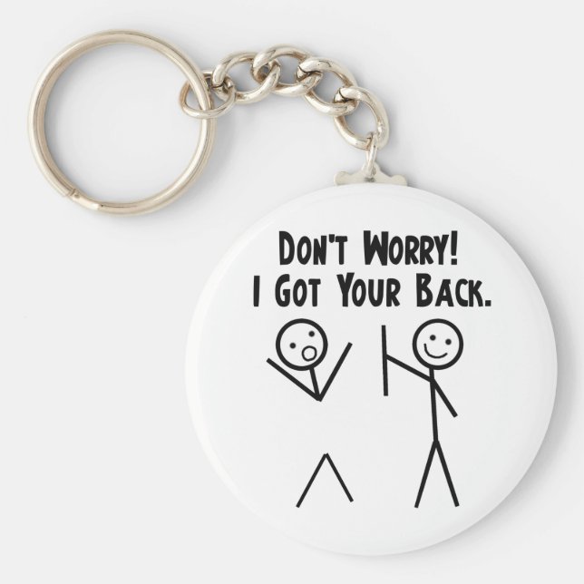 Llavero ¡Te Dejo La Espalda! (Frente)