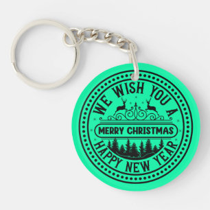 Llavero Te Deseamos Feliz Navidad Feliz Año Nuevo-66244B