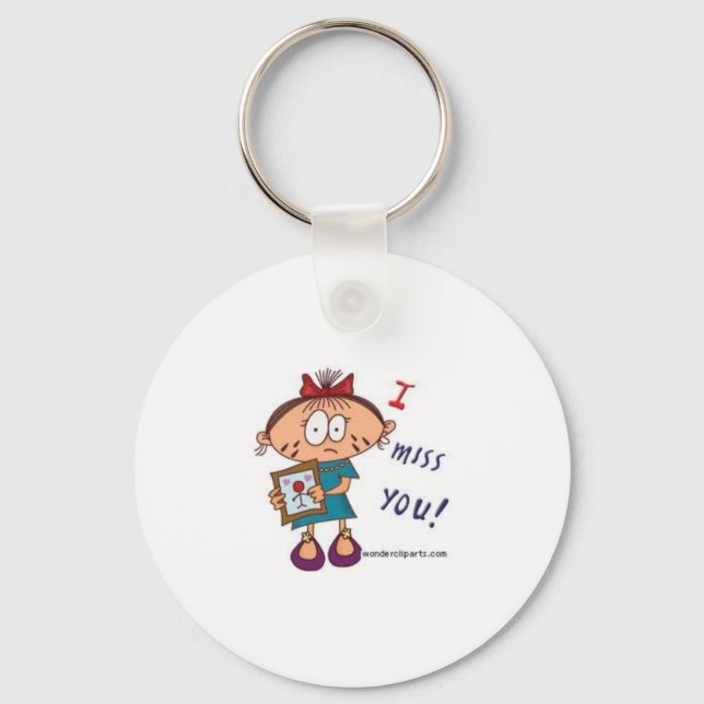 Llavero te echo de menos keychain (Anverso)