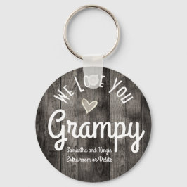 Llavero Te encantan los nombres personalizados de Grampy