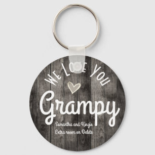 Llavero Te encantan los nombres personalizados de Grampy