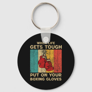Llavero Te Golpeará En La Boxé De Boxeo De La Cara Vintage