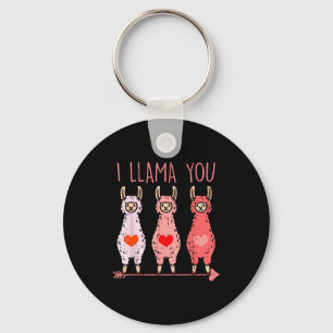 Llavero Te llamo lindo día de San Valentín Alpaca Chicas M