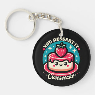 Llavero Te Mereces Postre - Cheesecake Kawaii