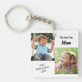 Llavero Te queremos fotos personalizadas de mamá