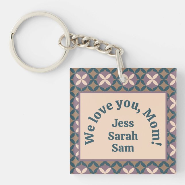 Llavero ¡Te queremos, mamá! (Frente)