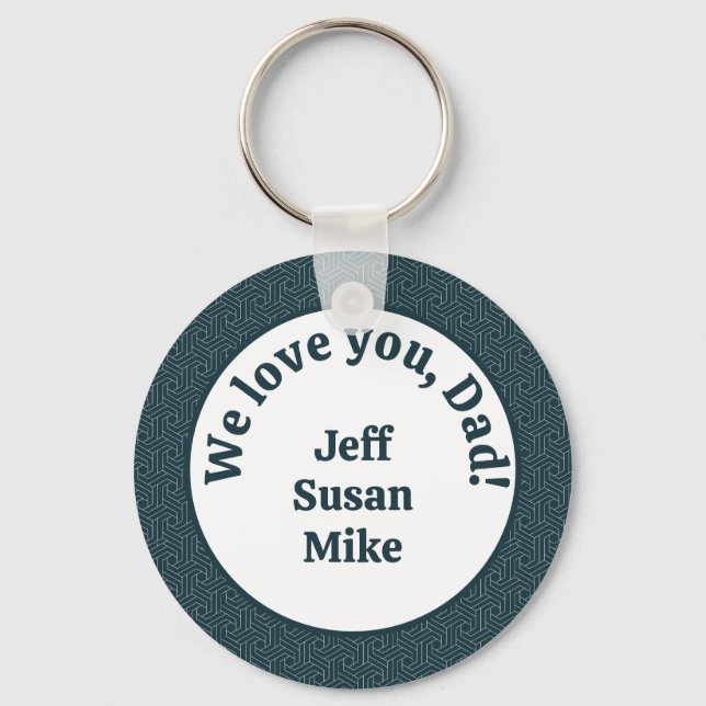 Llavero ¡Te queremos, papá! (Anverso)