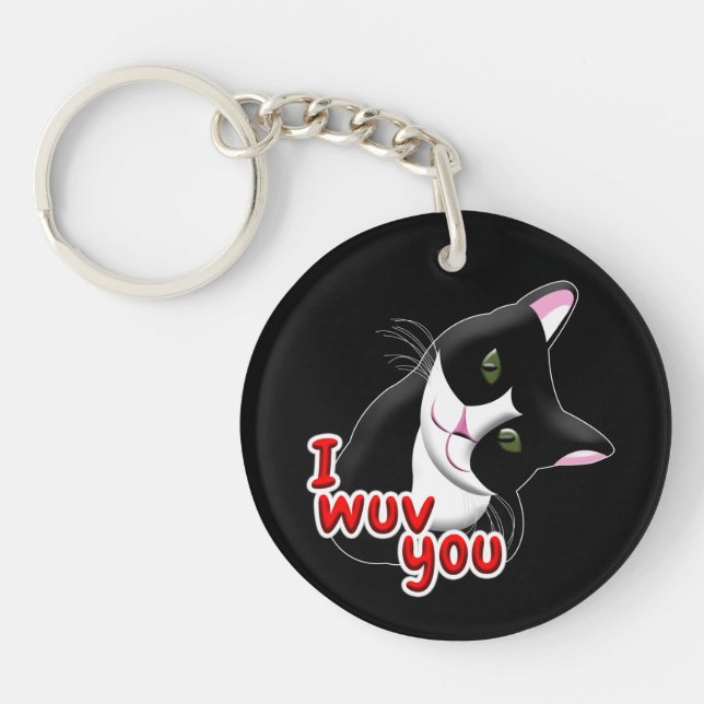 Llavero Te quiero gato (Frente)