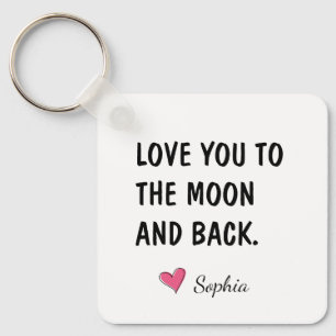 Llavero Te Quiero Hasta La Luna Y De Regreso Regalo Hija