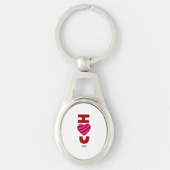 Llavero Te quiero Oval Keychain (Anverso)