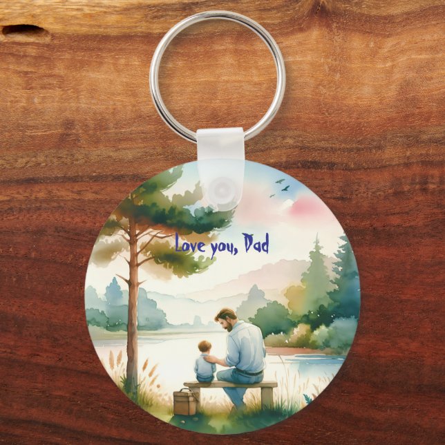 Llavero Te quiero, papá (Anverso)